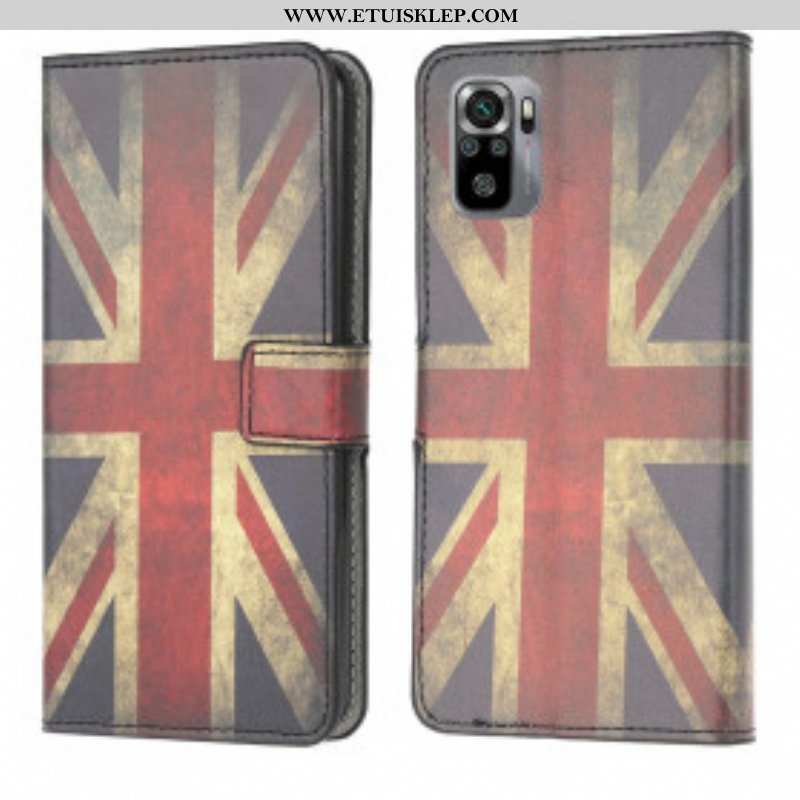 Etui Folio do Xiaomi Redmi Note 10 / 10S Flaga Anglii